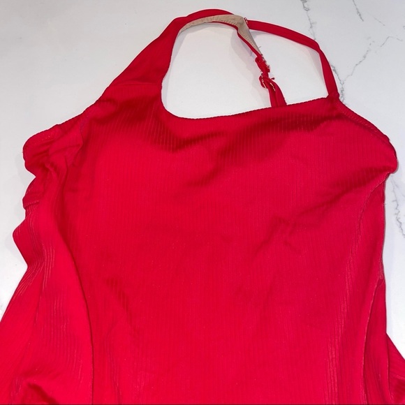 Women's Ribbed Asymmetrical One Shoulder One Piece Swimsuit - Shade & Shore - Picture 5 of 9